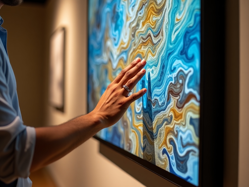 Digital canvas with AI art